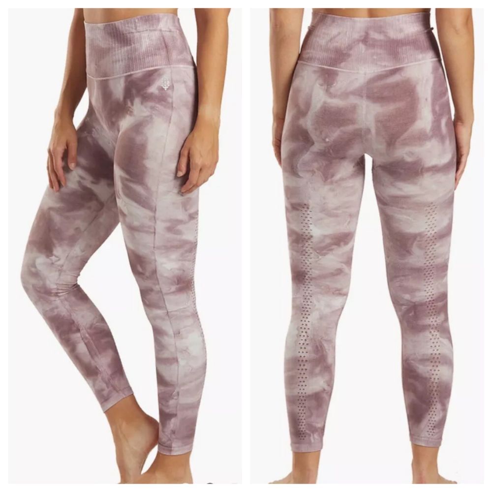 Free Movement Tie‎ Dye High Waist Seamless Workout Leggings Athletic Pants XS/S
